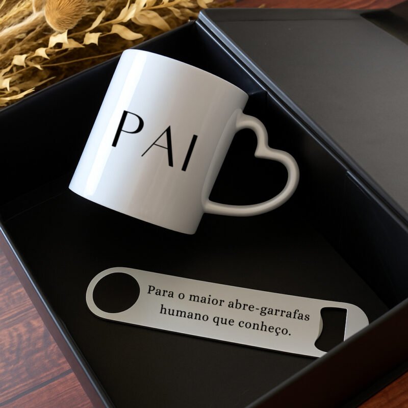 Box - Caneca Personalizada + Abre-Caricas Personalizado